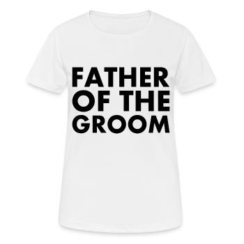 Father of the groom - T-shirt respirant Femme - blanc - Devant - AI Model Female 172 dark (172cm)