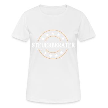 Steuerberater Beruf - Frauen T-Shirt atmungsaktiv - Weiß - Vorne - AI Model Female 172 dark (172cm)