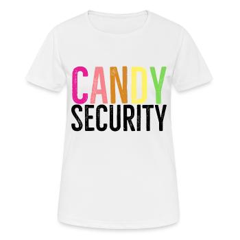 Süßigkeiten Sicherheit - Frauen T-Shirt atmungsaktiv - Weiß - Vorne - AI Model Female 172 dark (172cm)