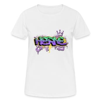 Herne Allemagne Ville Pulvérisateur de Graffiti - T-shirt respirant Femme - blanc - Devant - AI Model Female 172 dark (172cm)