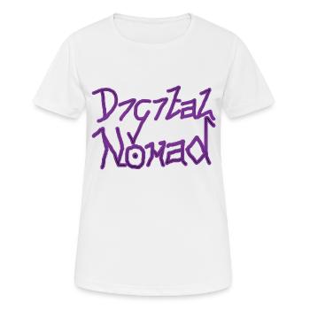 Digital Noobmad Design - Purple - Women's Breathable T-Shirt - white - Front - AI Model Female 172 dark (172cm)