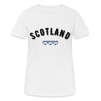 Schottland - Frauen T-Shirt atmungsaktiv - Weiß - Vorne - AI Model Female 172 dark (172cm)