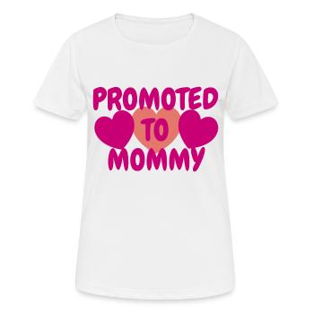 Mutter werdende Mama Mommy Schwangerschaft Mom - Frauen T-Shirt atmungsaktiv - Weiß - Vorne - AI Model Female 172 dark (172cm)