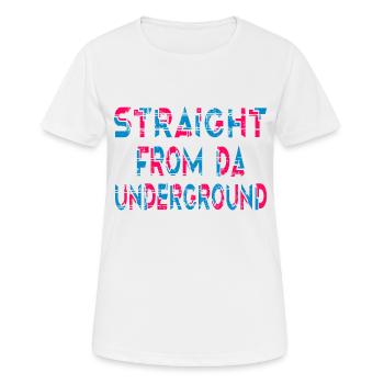 Straight From Da Underground - Women's Breathable T-Shirt - white - Front - AI Model Female 172 dark (172cm)