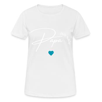 Bald Vater - Frauen T-Shirt atmungsaktiv - Weiß - Vorne - AI Model Female 172 dark (172cm)