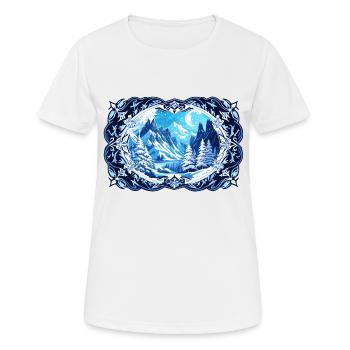 Lost cold days - Women's Breathable T-Shirt - white - Front - AI Model Female 172 dark (172cm)