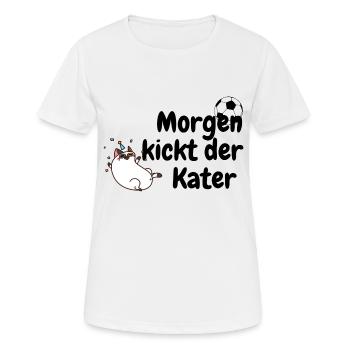 Tomorrow the hangover kicks - Women's Breathable T-Shirt - white - Front - AI Model Female 172 dark (172cm)