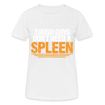 Les durs à cuire n’ont pas besoin d’une rate 4 - T-shirt respirant Femme - blanc - Devant - AI Model Female 172 dark (172cm)