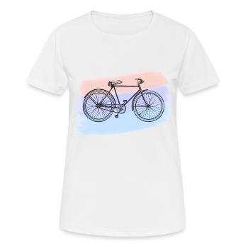 Bicyclette - T-shirt respirant Femme - blanc - Devant - AI Model Female 172 dark (172cm)