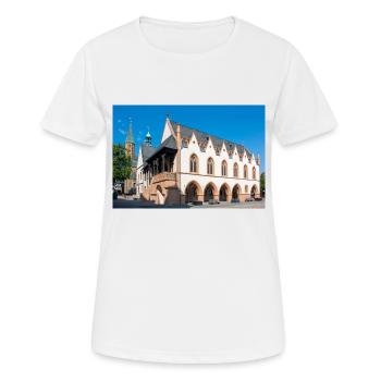 The Imperial Palace of Goslar (Kaiserpfalz) Goslar - Women's Breathable T-Shirt - white - Front - AI Model Female 172 dark (172cm)