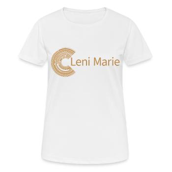 Für Leni Marie - Frauen T-Shirt atmungsaktiv - Weiß - Vorne - AI Model Female 172 dark (172cm)