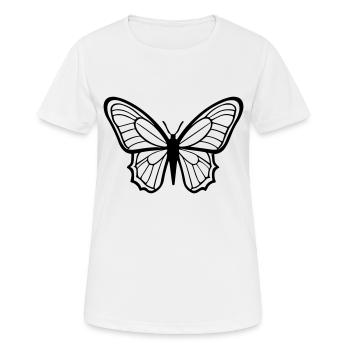 Small butterfly - Women's Breathable T-Shirt - white - Front - AI Model Female 172 dark (172cm)