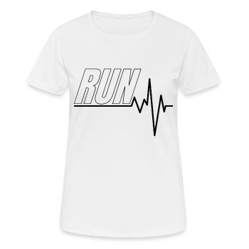 Vêtement pour le running - T-shirt respirant Femme - blanc - Devant - AI Model Female 172 dark (172cm)