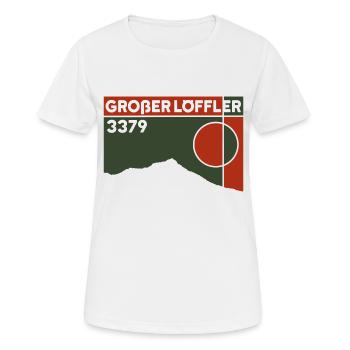 Großer Löffler Hauteur Arête Nord High Tour Randonnée en montagne - T-shirt respirant Femme - blanc - Devant - AI Model Female 172 dark (172cm)