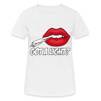Got a Light? - Women's Breathable T-Shirt - white - Front - AI Model Female 172 dark (172cm)