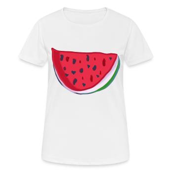 Watermelon - Women's Breathable T-Shirt - white - Front - AI Model Female 172 dark (172cm)
