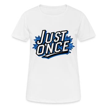 Les Maple Leafs juste une fois sombres - T-shirt respirant Femme - blanc - Devant - AI Model Female 172 dark (172cm)