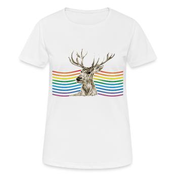 Deer - Women's Breathable T-Shirt - white - Front - AI Model Female 172 dark (172cm)