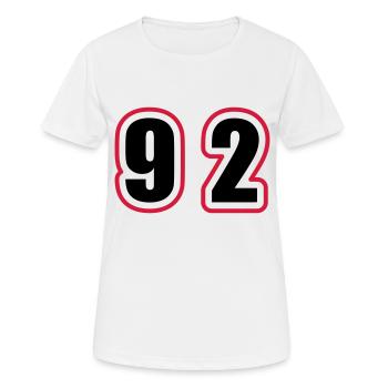 92 Number College - Women's Breathable T-Shirt - white - Front - AI Model Female 172 dark (172cm)