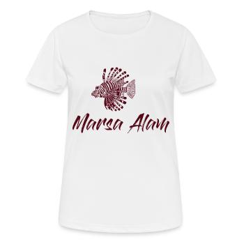 Marsa Alam - Ägypten - mit Feuerfisch - Frauen T-Shirt atmungsaktiv - Weiß - Vorne - AI Model Female 172 dark (172cm)