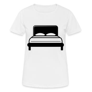 lit - T-shirt respirant Femme - blanc - Devant - AI Model Female 172 dark (172cm)