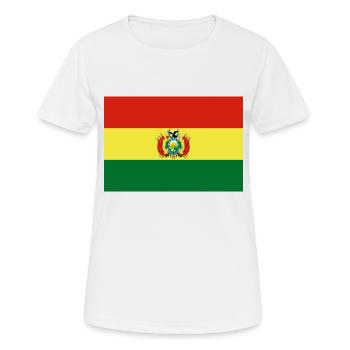 Bolivien - Frauen T-Shirt atmungsaktiv - Weiß - Vorne - AI Model Female 172 dark (172cm)