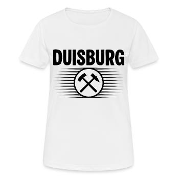 Duisburg Glueck auf - Frauen T-Shirt atmungsaktiv - Weiß - Vorne - AI Model Female 172 dark (172cm)