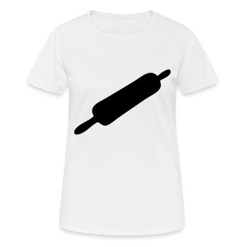 Bäcker Nudelholz - Frauen T-Shirt atmungsaktiv - Weiß - Vorne - AI Model Female 172 dark (172cm)