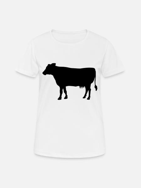 vache - Women's Breathable T-Shirt - white