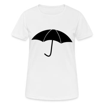 parachutes de pluie - T-shirt respirant Femme - blanc - Devant - AI Model Female 172 dark (172cm)