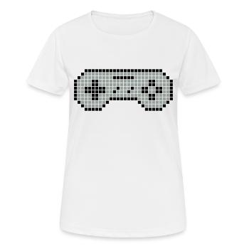 8-bit gamepad 02 - Women's Breathable T-Shirt - white - Front - AI Model Female 172 dark (172cm)