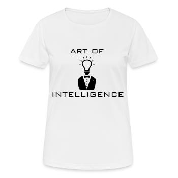 ART of Intelligent - Women's Breathable T-Shirt - white - Front - AI Model Female 172 dark (172cm)