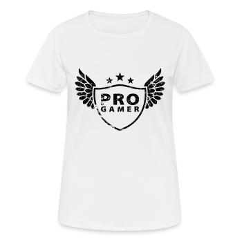 progamer - Women's Breathable T-Shirt - white - Front - AI Model Female 172 dark (172cm)
