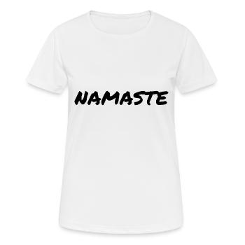 Namaste - Women's Breathable T-Shirt - white - Front - AI Model Female 172 dark (172cm)