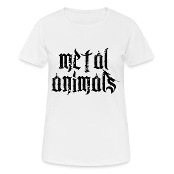 Animaux en métal - T-shirt respirant Femme - blanc - Devant - AI Model Female 172 dark (172cm)