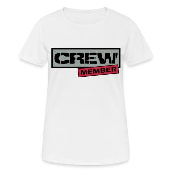 crew - Women's Breathable T-Shirt - white - Front - AI Model Female 172 dark (172cm)