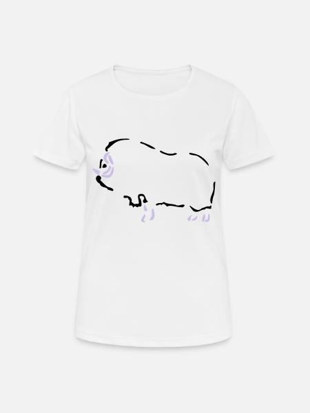 Musk Ox - Scandinavia - Women's Breathable T-Shirt - white