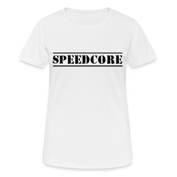 speedcore classique - T-shirt respirant Femme - blanc - Devant - AI Model Female 172 dark (172cm)