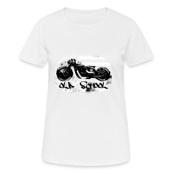 Chopper Bopper Motorrad - Frauen T-Shirt atmungsaktiv - Weiß - Vorne - AI Model Female 172 dark (172cm)