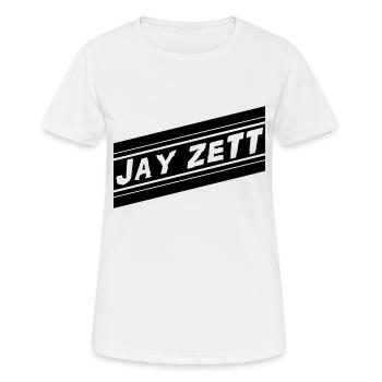 Jay Zett Trainingsjacke - Frauen T-Shirt atmungsaktiv - Weiß - Vorne - AI Model Female 172 dark (172cm)