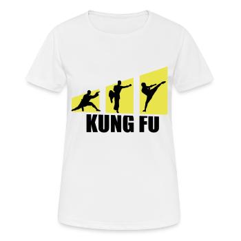 Kung fu fighters - Women's Breathable T-Shirt - white - Front - AI Model Female 172 dark (172cm)