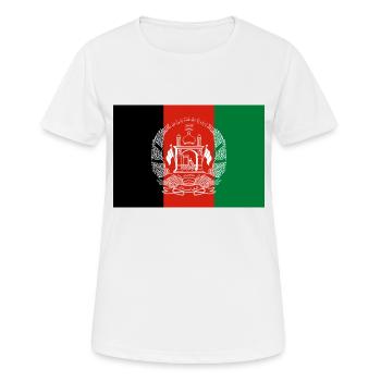 Proud Afghanistan flag - Women's Breathable T-Shirt - white - Front - AI Model Female 172 dark (172cm)