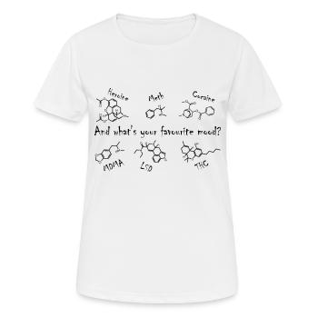 Humeur préférée - T-shirt respirant Femme - blanc - Devant - AI Model Female 172 dark (172cm)