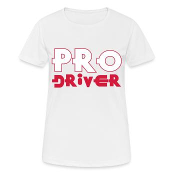 Pro Driver - Women's Breathable T-Shirt - white - Front - AI Model Female 172 dark (172cm)
