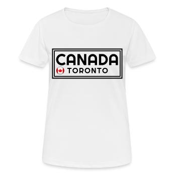 Kanada, kanadische Flagge, Kanada Land, Kanada fla - Frauen T-Shirt atmungsaktiv - Weiß - Vorne - AI Model Female 172 dark (172cm)
