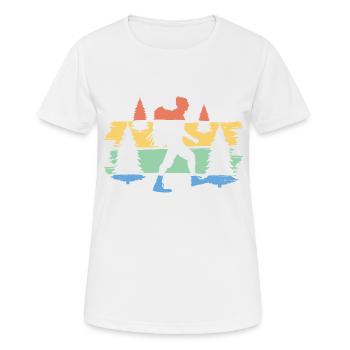 Randonnée randonnée randonnées cadeaux - T-shirt respirant Femme - blanc - Devant - AI Model Female 172 dark (172cm)