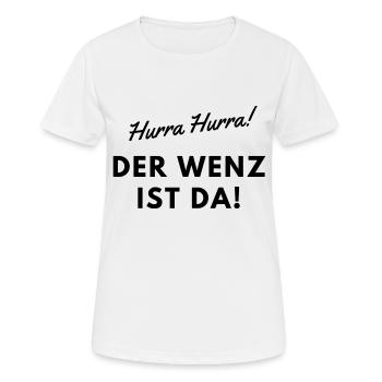 Les amis de tête de mouton - Hourra Hourra - le Wenz est là ! - T-shirt respirant Femme - blanc - Devant - AI Model Female 172 dark (172cm)