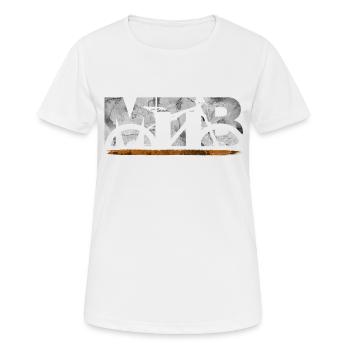VTT Vélo Used Look - T-shirt respirant Femme - blanc - Devant - AI Model Female 172 dark (172cm)