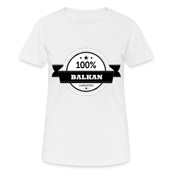 100% Balkan - Jugo - Saying - funny - Women's Breathable T-Shirt - white - Front - AI Model Female 172 dark (172cm)