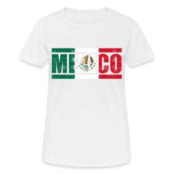Mexiko - Frauen T-Shirt atmungsaktiv - Weiß - Vorne - AI Model Female 172 dark (172cm)